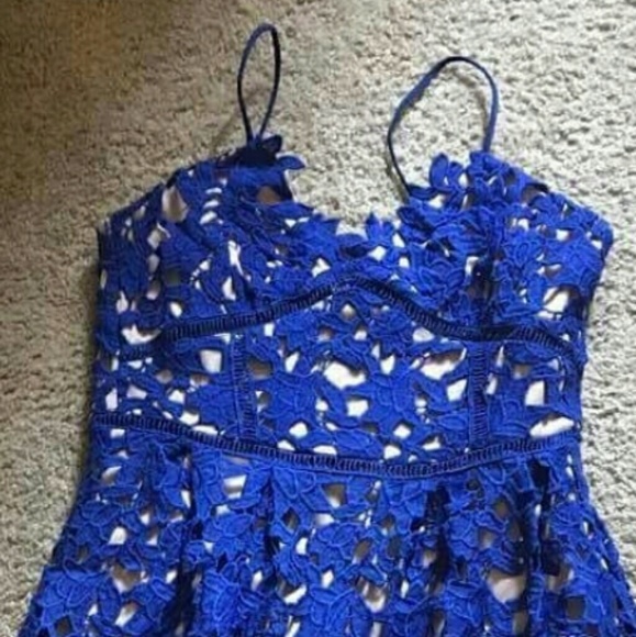 !!LAST ONE!! Blue lace dress - Picture 3 of 8